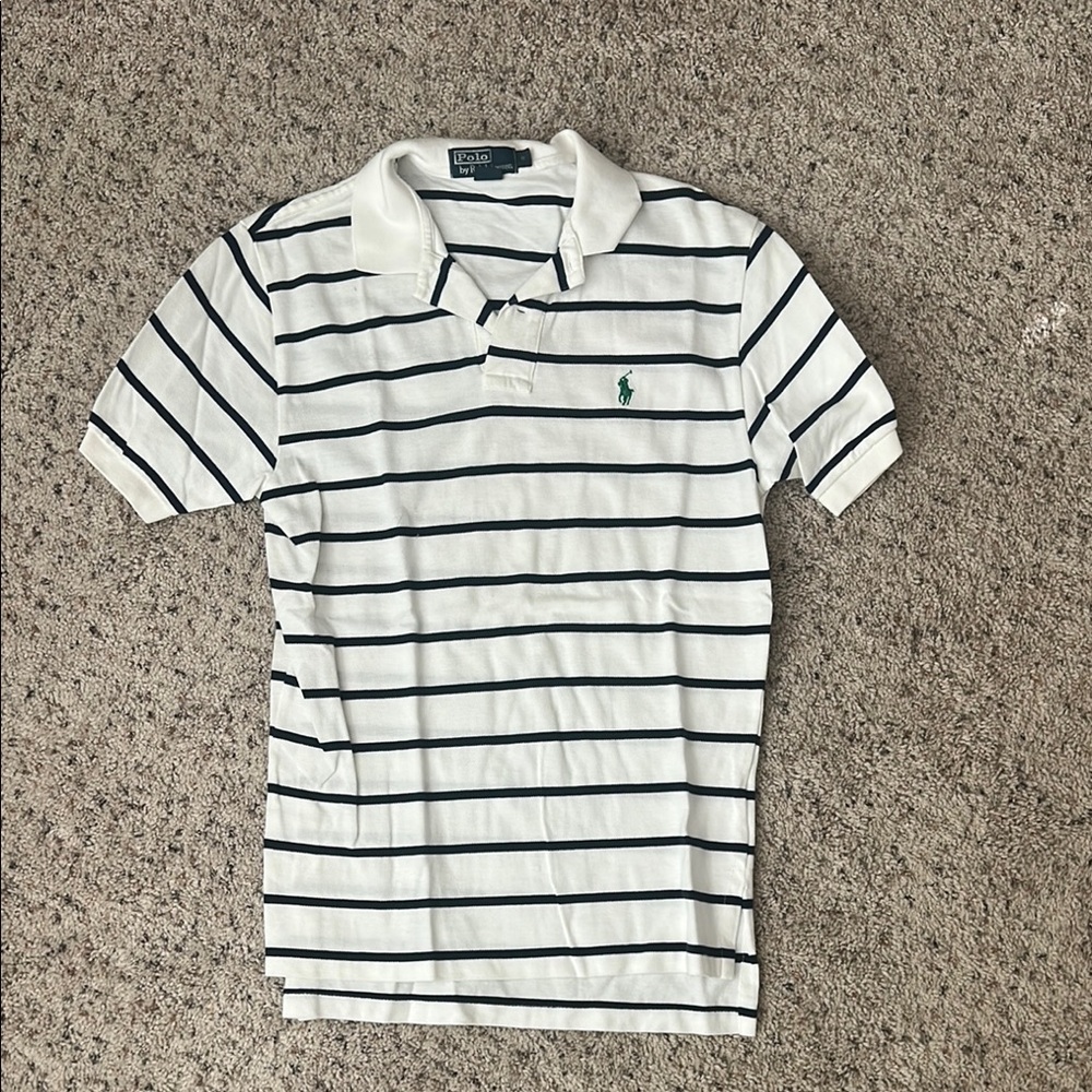 Polo by Ralph Lauren Navy Striped Men's Polo